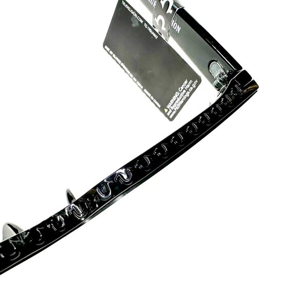 NWT True Religion Sunglasses Oversized Black Square Rhinestone Logo Gray TR57979 main image 7